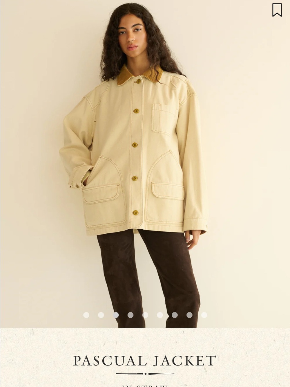 Doen pascual jacket in straw
